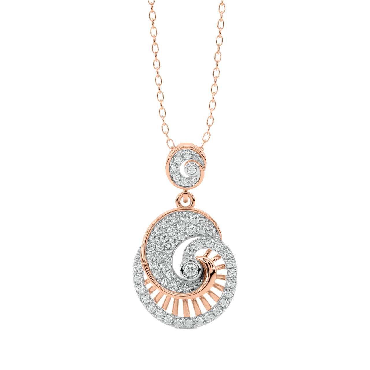 Aren Round Diamond Pendant